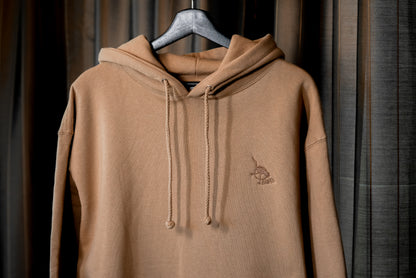 Men's / Unisex Heavyweight Hoodie -  SANDSTONE  |  HOPE, Japanese Crane Logo