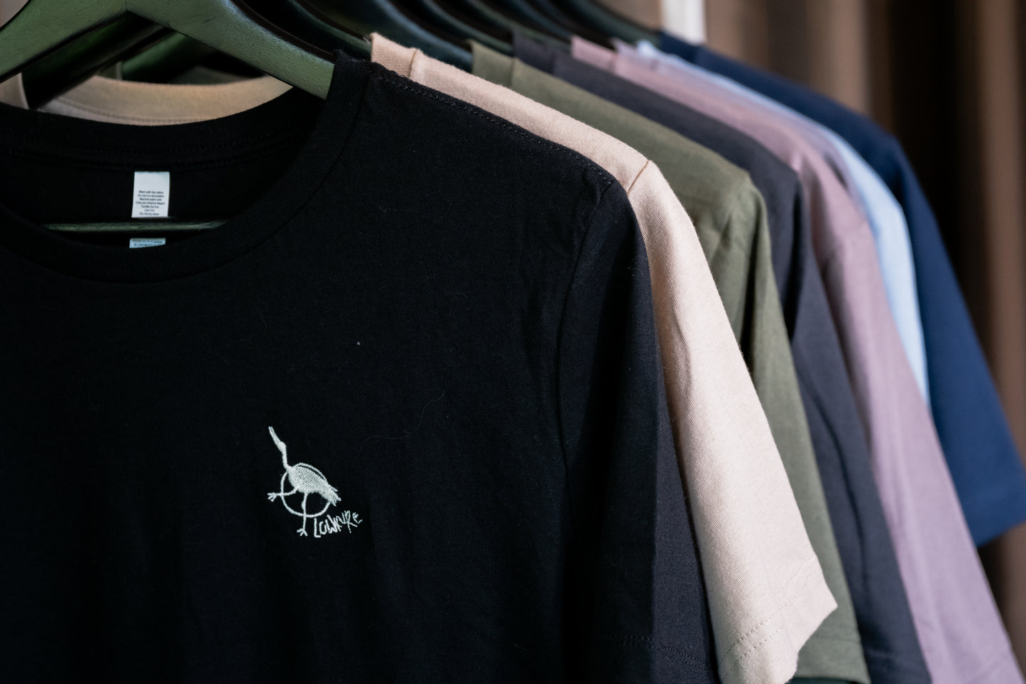 Woman's Relaxed Fit Crew Neck T-Shirt -  BLACK  | Crane Logo