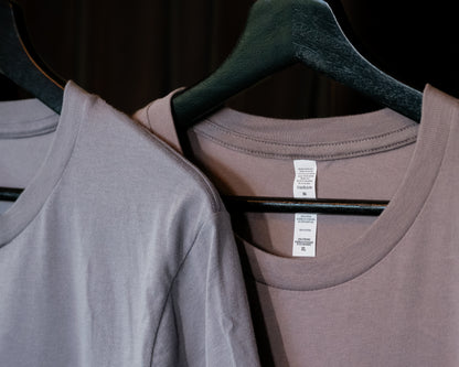 Men's / Unisex Crew Neck T-Shirt -  PEBBLE BROWN  |  XII.XVIII.MMXIX; A Date To Remember Logo