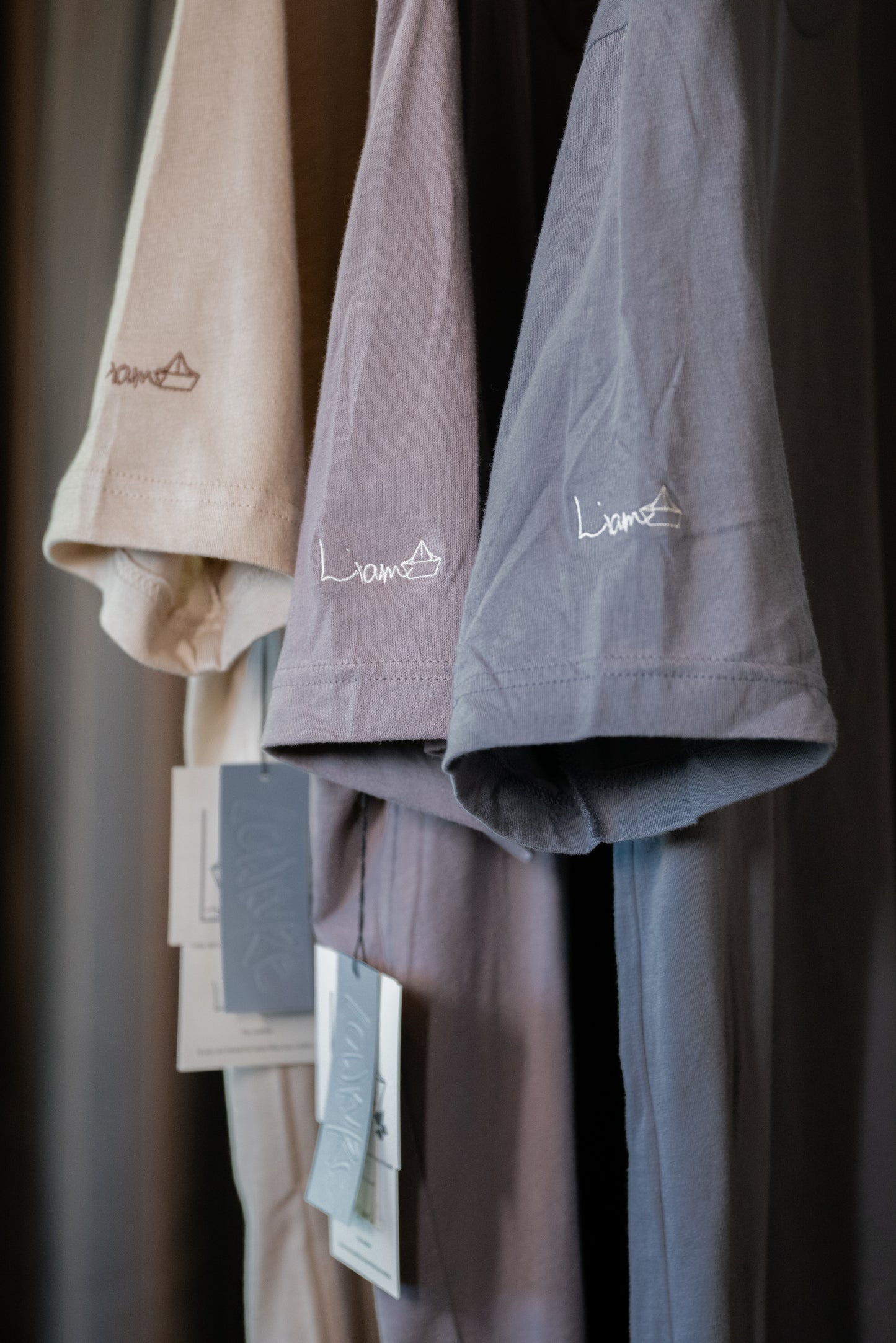 Men's / Unisex Crew Neck T-Shirt -  PEBBLE BROWN  |  XII.XVIII.MMXIX; A Date To Remember Logo