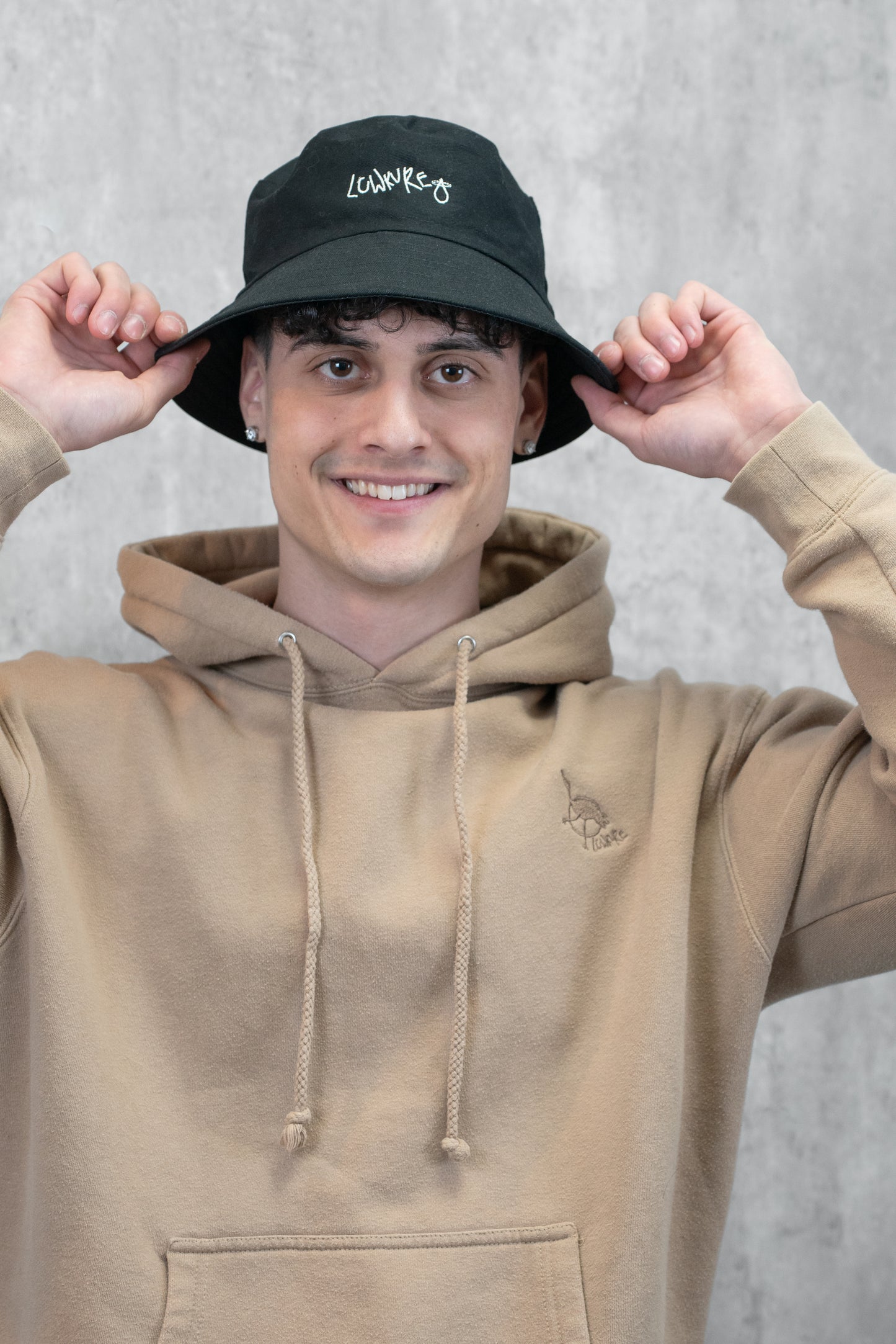 Men's / Unisex Heavyweight Hoodie -  SANDSTONE  |  HOPE, Japanese Crane Logo