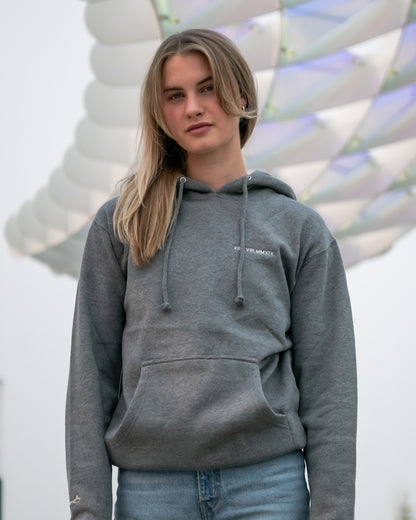 Men's / Unisex Hoodie - HEATHER GREY  | XII.XVIII.MMXIX; A Date To Remember Logo