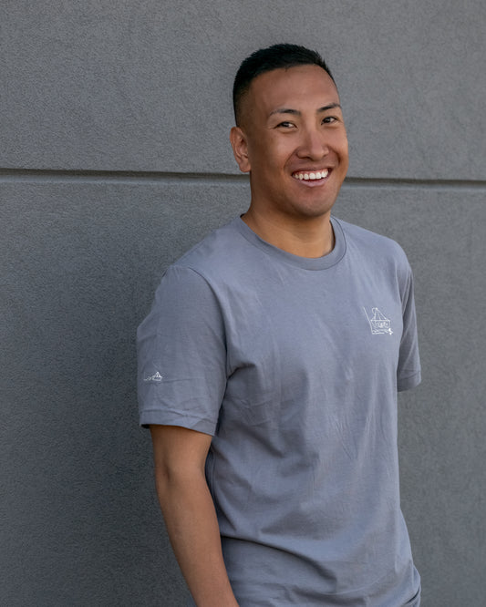 Men's / Unisex Legacy T-Shirt -  STORMY  |  River of Resilience Logo