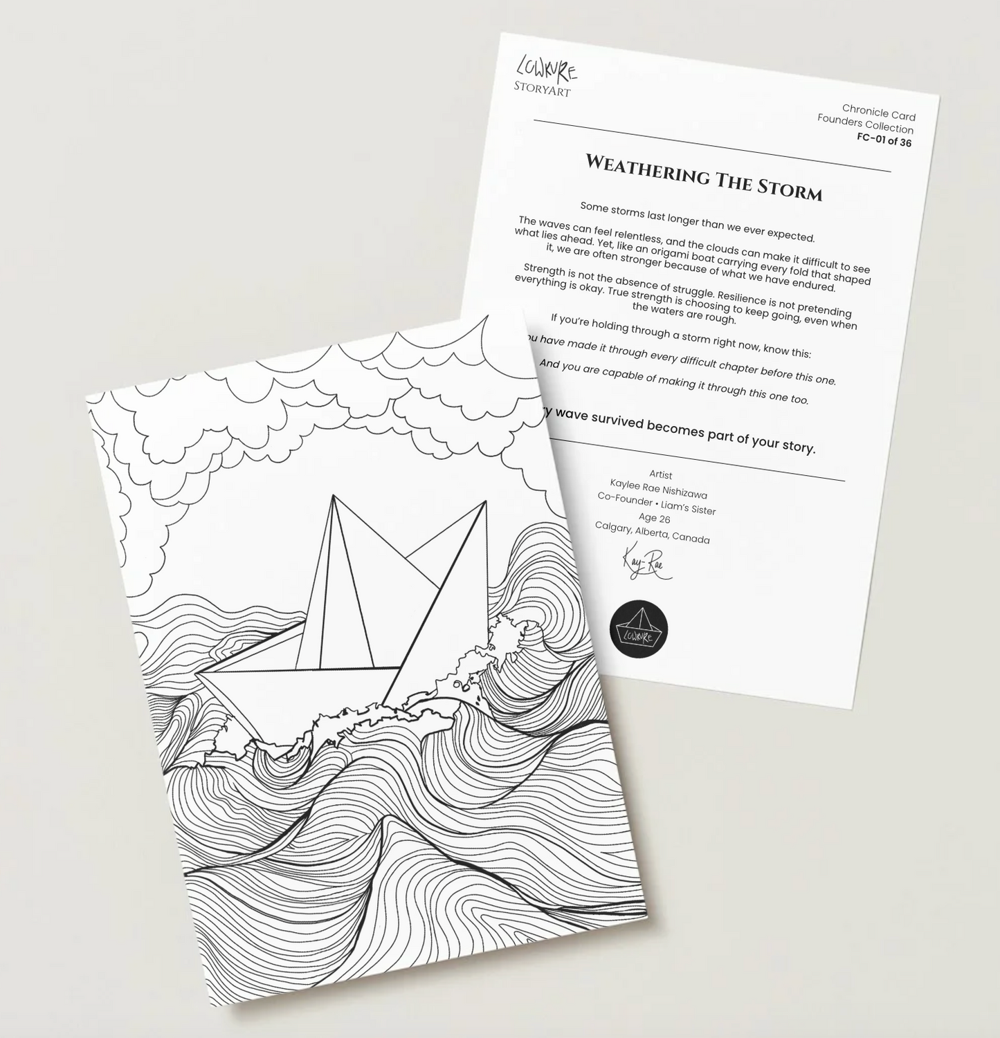 LowKure StoryArt Chronicle Cards — Founders Collection Card 01 of 36
